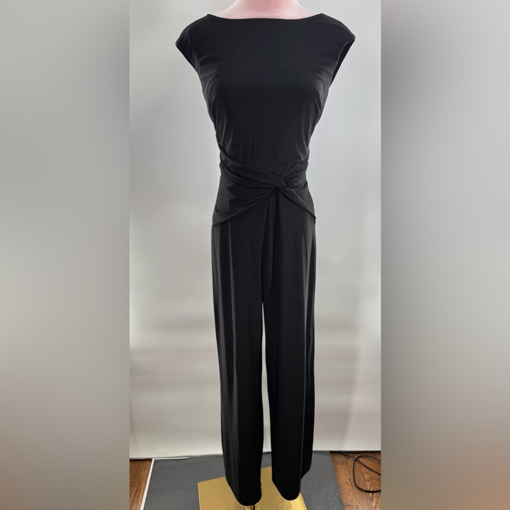 Ralph Lauren black wide leg jumpsuit